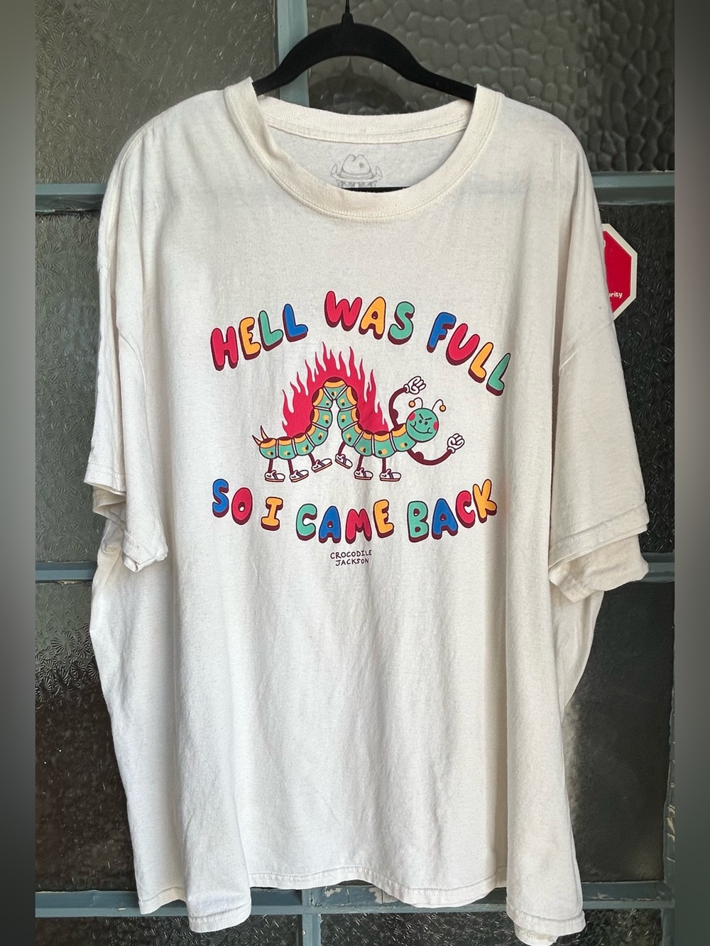 Crocodile Jackson Hell Was Full So I Came Back Graphic Tee 3XL